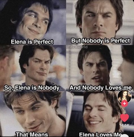 Couple Texts Dark Mode, Damon Salvatore Memes Funny, Tvd Memes Funny, Damon Salvatore Quotes, The Vampire Diaries Damon, Ian E Nina, Vampire Diary, Vamp Diaries, Vampire Diaries Memes