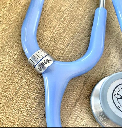 Stethoscope Name Tag, Math Made Easy, Nurse Photos, Stethoscope Tag, Stethoscope Charms, Nurse Inspiration, Nurse Aesthetic, Stethoscope Id Tag, Nursing Accessories