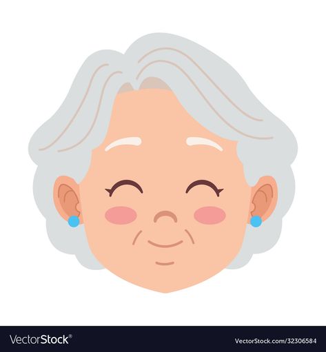 Grandmother Pictures, Grandma Illustration, Cute Grandma, Food Videography, Character Vector, Avatar Characters, Cute Happy, Vector Illustration Design, 2d Animation