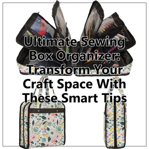 Discover the ultimate sewing box organizer to elevate your craft space! Our expert tips will help you maximize storage and keep your supplies neatly arranged. From choosing the right materials to innovative organization techniques, transform your sewing area into a functional and inspiring workspace. Say goodbye to clutter and hello to creativity with these smart ideas for a sewing box organizer that suits your style! Diy Sewing Kit Organizer, Sewing Box Ideas, Sewing Kit Organizer, Organization Techniques, Sewing Supplies Organization, Sewing Area, Maximize Storage, Craft Space, Smart Ideas