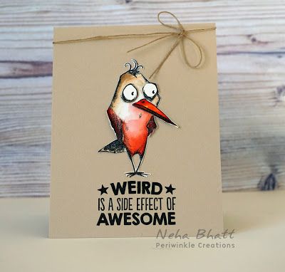 Hello friends,   I am really sorry that I am not being around here lately.  Today, I am here with the last post of 2015.   I love Tim Holtz... Tim Holtz Crazy Birds Stamps, Tim Holtz Crazy Birds Cards, Tim Holtz Crazy Birds, Crazy Birds, Baby Animal Videos, Tim Holtz Stamps, Glossy Eyes, Tim Holtz Cards, Bird Birthday