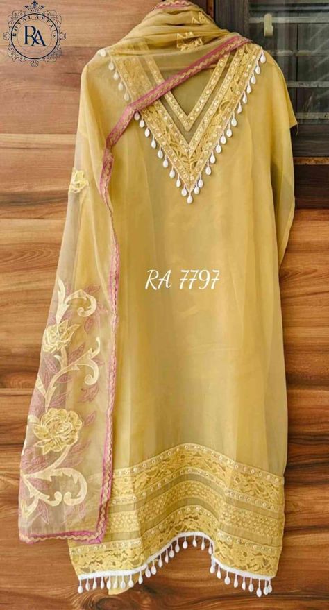 Lace Work On Plain Suit, Plain Lace Suit Design, Plain Velvet Suit Design With Lace, Suits Design With Lace, Neck Designs For Suits With Lace, Plain Suits Design, Plain Suits Design With Lace, Lace Kurti, Suit Designs Indian Style