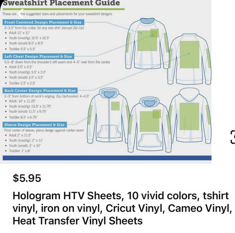 Hoodie Logo Placement Guide, Decal Size For Back Of Sweatshirt, Cricut Sweatshirt Size Chart, Vinyl Placement On Back Of Hoodie, Htv Placement On Hoodies, Cricut Sweatshirt Ideas, Circuit Hacks, Cricut Tricks, Cricut Hacks