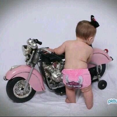 Harley Baby, Biker Baby, Lady Riders, Biker Chic, Biker Life, Harley Davidson Motorcycle, Biker Chick, Biker Girl, Harley Davidson Motorcycles