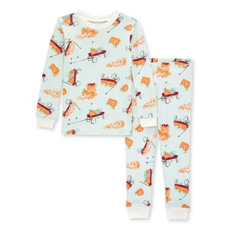 Autumn Wagon Organic Baby Snug Fit Pajamas Best Pjs, Baby Girl Toddler, Burts Bees Baby, Watercolor Pumpkins, Cotton Pajamas, Rib Fabric, Baby Pajamas, Girl Toddler, Organic Cotton Baby