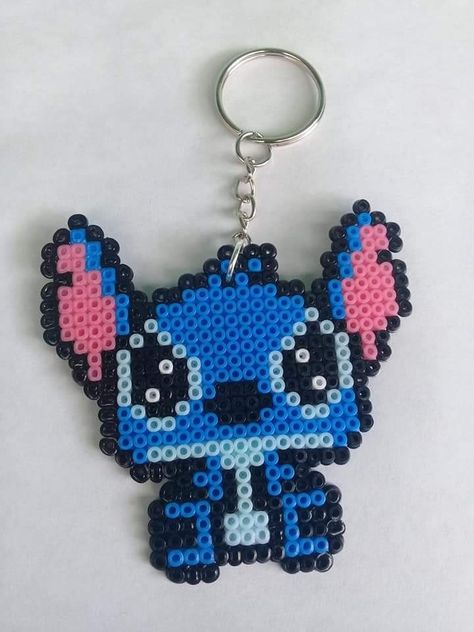 Perler Beads Stitch, Stitch Perler Bead Pattern, Stitch Perler Beads, Hama Beads Disney, Hama Disney, Beads Stitch, Star Wars Quilt, ليلو وستيتش, Lilo Und Stitch