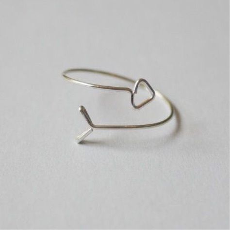 Wire Arrow, Wire Jewelry Rings, Diy Jewelry Rings, Diy Ring, Bijoux Fil Aluminium, Arrow Ring, Wire Ring, Diy Wire Jewelry, How To Make Rings