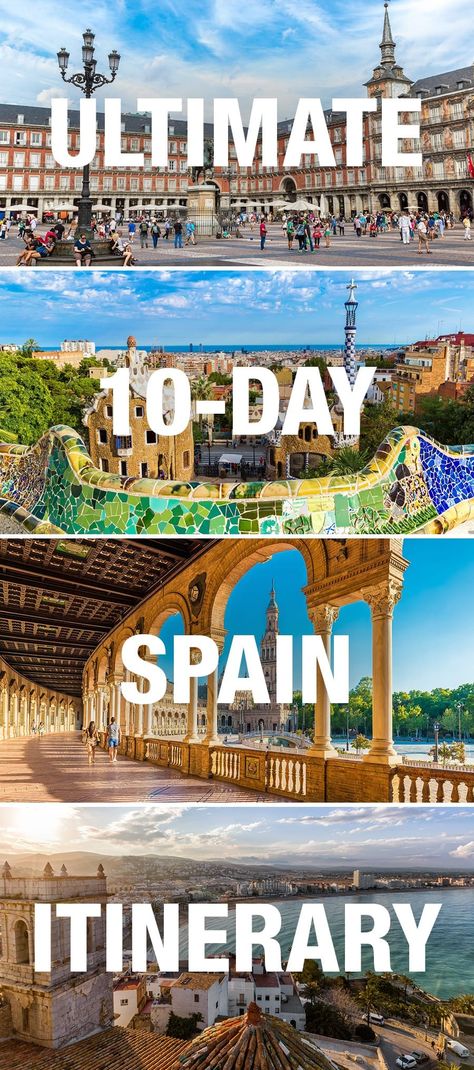 10 Days In Spain, Things To Do In Spain, Spain Bucket List, Spain Road Trip, Barcelona Itinerary, London Travel Guide, Spain Itinerary, Places In Spain, Visit Barcelona