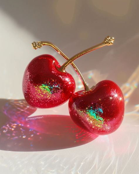 𝓒𝓱𝓮𝓻𝓻𝔂 𝓵𝓲𝓹𝓼 🍒💋 #SundayMorning #Sunday #CherryLips #Cherry #Lips💋 #Iridescent #IridescentCherry #IridescentLips #IridescentArt #IridescentAIArt #ConceptArt #Cherries #Cherries🍒 #GlitterArt #Glitter Cherry Moodboard, Cherry Artwork, Christmas Cherries, Soft Ethereal Aesthetic, Glossy Aesthetic, Soft Dreamy Aesthetic, Cherry Vibes, Fairytale Food, Lip Artwork