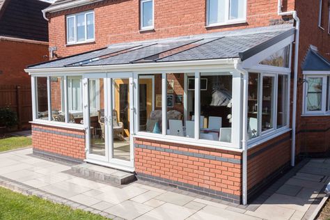 Small House Extensions, Lean To Conservatory, Cottage Extension, Small Sunroom, Conservatory Design, Garden Room Extensions, House Extension Plans, Conservatory Roof, Porch Plans