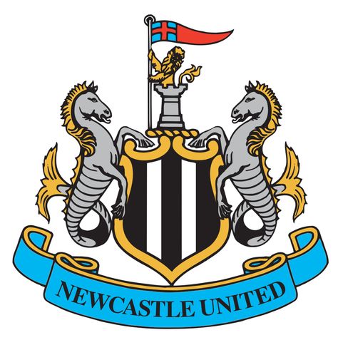 Heraldic crest example Brighton & Hove, Newcastle United Football, Benfica Wallpaper, Logo Club, British Football, Franz Beckenbauer, Premier League Teams, Newcastle United Fc, Soccer Logo