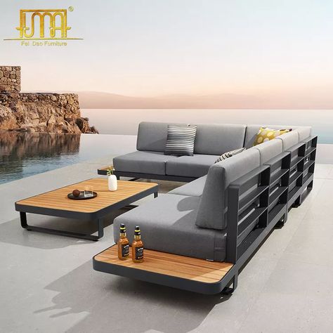 Kursi Outdoor, Outdoor Sofa Diy, Luxury Patio Furniture, Metal Garden Furniture, Steel Furniture Design, Steel Sofa, Welded Furniture, Metal Outdoor Furniture, Classic Furniture Design