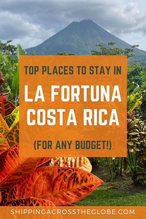 Top Places to Stay in La Fortuna, Costa Rica for any budget. Visit shippingacrosstheglobe.com Costa Rica Liberia, Costa Rico, Arenal Costa Rica, Costa Ric, Fortuna Costa Rica, Costa Rica Hotel, Costa Rica Resorts, Best Family Resorts, Family Friendly Resorts