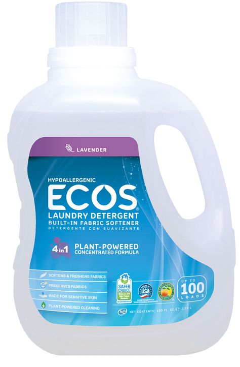 Environmentally Friendly Laundry Detergent - Lavender | ECOS® Ecos Laundry Detergent, Laundry Detergent Liquid, Best Laundry Detergent, Hypoallergenic Laundry Detergent, Liquid Laundry Detergent, Laundry Liquid, Safe Cleaning Products, Laundry Soap, Earth Friendly