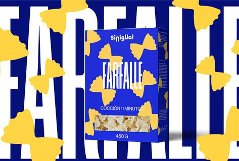 Sinigual Pasta – Packaging Of The World Homemade Pasta Packaging, Pasta Box Packaging, Creative Pasta Packaging, Pasta Delivery Packaging, Fresh Pasta Packaging, Pasta Packaging, Pasta Brands, Pasta Box, Design Editorial