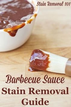 Barbecue stain removal guide, with step by step instructions for removing BBQ stains from clothing, upholstery and carpet {on Stain Removal 101} 3 Ingredient Bbq Sauce, Best Bbq Sauce Recipe, Homemade Barbecue Sauce Recipe, Barbeque Sauce Recipe, Homemade Bbq Sauce Recipe, Barbecue Sauce Recipes, Homemade Barbecue Sauce, Barbeque Sauce, Bbq Sauce Recipe