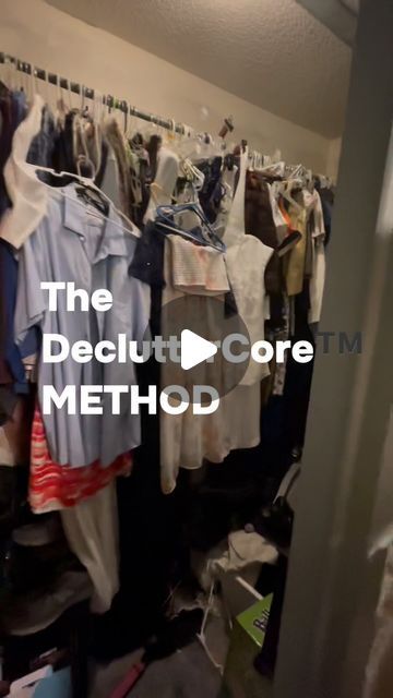 How To Clean Out Closet, How To Organize Your Home, Decluttering Ideas Organizing, Moving Organization Tips, Closet Organization Ideas Apartment, How To Declutter Your Home, Organization Ideas For The Home Closet, Decluttering Ideas, Clutter Core