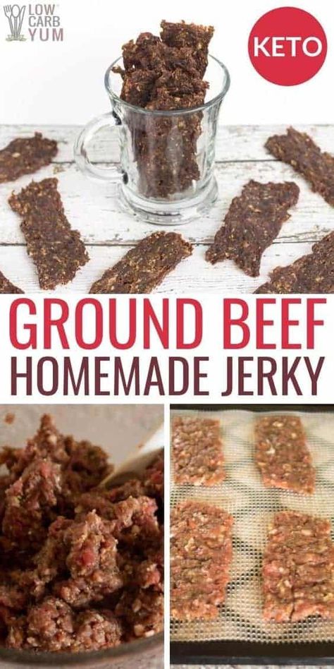 How To Make Jerky In A Dehydrator, Beef Jerky In The Oven, Jerky Seasoning Recipe, Jerky In The Oven, Ground Beef Jerky, Ground Beef Jerky Recipe, Beef Jerky Recipe Dehydrator, Jerky Recipes Dehydrator, Deer Jerky Recipe