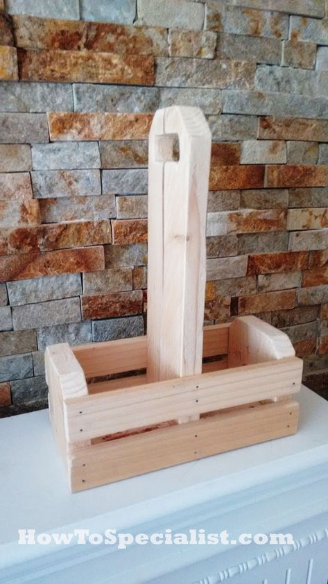 Milk Bottle Diy, Wooden Caddy, Wood Carrier, Wine Rack Plans, Bottle Caddy, Diy Step, Wine Caddy, Wood Bottles, Diy Step By Step