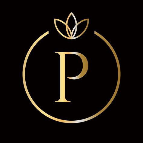 Initial P letter luxury, beauty, ornament monogram logo for wedding, fashion, jewelry, boutique, floral and botanical template P Luxury Logo, P Logo Design Letter, Botanical Template, Letter P Design, P Letter Design, Create A Logo Free, Floral Branding, Business Marketing Design, P Logo Design