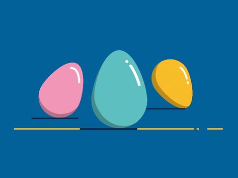 Easter Eggs by Evgeniy Kirillov Egg Animation, Easter Animation, Jumat Agung, Egg Gif, Eastern Eggs, Holiday Memes, Baby Sparrow, Animated Graphics, Green Stickers