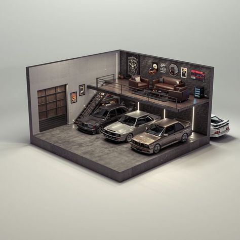 Diecast Cars Display, Garage Design Interior, Custom Hot Wheels, Garage Design, Dream Garage, Room Setup, Home Room Design, Dream Home Design, House Inspo