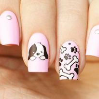 Pig Nail Art, Pig Nails, Book Nail Art, Golden Nail Art, Dog Nail Art, Tropical Nail Art, Animal Nail Designs, Unicorn Nail Art, Pineapple Nails