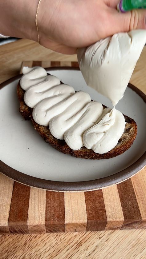 Whipped Tofu with Ginger Syrup - Tiff Loves Tofu Tofu Cream Cheese Frosting, Tofu Whipped Cream, Soft Tofu Recipes Vegan, Soft Tofu Dessert, Whipped Tofu Recipes, Tofu Frosting, Whipped Tofu, Silken Tofu Recipes, Cream Substitute