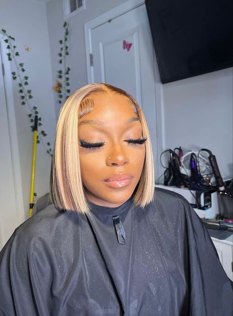 Coloured Bob Wigs Black Women, Blond Bobs Black Women, Blonde Bob Lace Front Wigs Black Women, Colored Bob Wigs For Black Women, Bob Colored Wigs, Blonde Frontal Bob Wig, Brown Bob Wig Black Women, Wig Bobs For Black Women, Colorful Bobs For Black Women