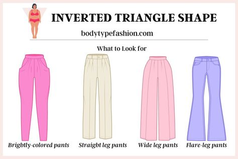 Comfort is Key Plus Size Inverted Triangle, Triangle Outfits, Inverted Triangle Body Shape Outfits, Body Type Clothes, Triangle Body Shape Fashion, Inverted Triangle Fashion, Flattering Clothes, Triangle Body Shape Outfits, Inverted Triangle Outfits