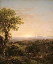 [Now on view in Gallery 172] Thomas Cole. New England Scenery, 1839. Mr. and Mrs. Samuel M. Nickerson Collection. England Scenery, Hudson River School Paintings, 19th Century Landscape, Hudson River School, American Painting, A4 Poster, Vintage Landscape, Art Institute Of Chicago, Landscape Artist