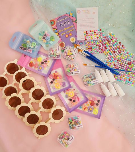 What a fun addition to a groovy Birthday Party! Check out or Bedazzled Sunny DIY Party Kit 🕺 #scarlettandsisters #custommade #handmade #bedazzle #diyparty #birthday #groovy #goodvibes #party #partyideas Groovy Birthday Party, Jewelry Shop Display, Groovy Party, Groovy Birthday, Kids Workshop, Party Kit, Shop Display, Craft Fair, Diy Party