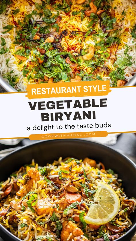 Vegetarian Byriani Recipe, Best Veg Biryani Recipe, Vegan Biryani Recipe, Vegetarian Bulk Meals, Byriani Rice Recipe, Byrani Rice Biryani Recipe, Indian Vegetable Rice, Vegetarian Biryani Recipe, Biryani Recipe Veg