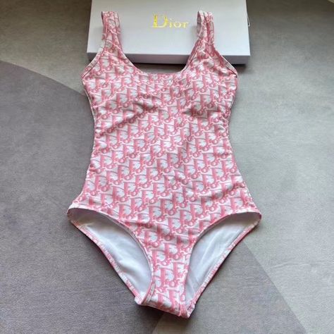 Dior One Piece Swimsuit, Pink Dior Swimsuit, Swimsuit 1 Piece, One Piece Swimsuit Pink, Expensive Swimsuit, Swimsuit For 13, Dior Bathing Suit, Dior Swimwear, Dior Swimsuit