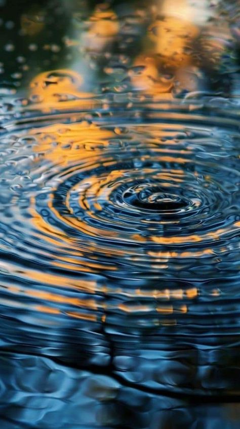 Reflecting Light, Hd Phone Wallpapers, Water Ripples, Water Element, Wallpaper Collection, Rain Photography, Water Lighting, Creative Drawing, Ponds