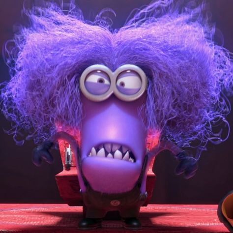 Purple Cartoon Characters, Despicable Me Funny, Minion Tattoo, Minions Cute, Minion Meme, Minions Minions, Purple Minions, Minion Characters, Despicable Minions