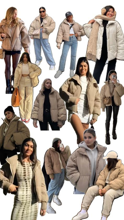 Brown Puffer Jacket Outfit, Brown Puffer Jacket, Puffer Jacket Outfit, Brown Puffer, Jacket Outfits, Puffer Jacket, Puffer, My Style