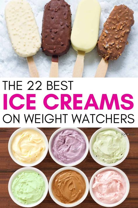 Ww Ice Cream Recipe, Weight Watchers Ice Cream, Ice Cream Calories, Low Points Weight Watchers, Low Fat Ice Cream, Low Calorie Ice Cream, Frozen Yogurt Bar, Weight Watcher Smoothies, Chocolate Smoothie Bowl