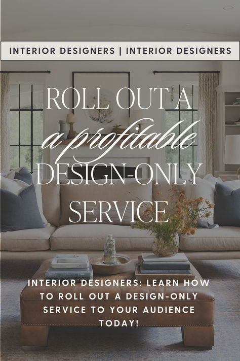 If you're ready for a break from your demanding and ongoing full service interior design projects and dream of removing yourself from the never ending revisions, scope creep, and project management aspect, roll out a Design Day or Designer for a Day service.   Focus on just the design ; let your client handle the implementation. Check out our Design Day Templates and Design Day workshop to have this service rolled out by this afternoon.   #interiordesignerbusiness Interior Design Business Plan, Interior Design Jobs, Email Template Design, Interior Design Process, Interior Design Consultation, Interior Design Guide, Studio Interior Design, Interior Design Business, Interior Design Mood Board