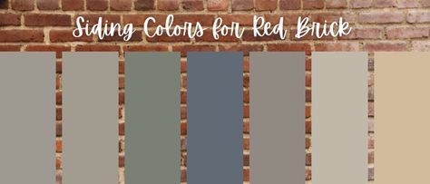 The Best Paint Color for Red Brick in 3 Easy Steps | Colorado Color Consultants Exterior House Colors With Red Brick, Red Brick Paint, Brick Paint Colors, House Palette, Red Brick Exteriors, Red Brick Fireplaces, Blue Gray Paint Colors, Accent Wall Colors, Orange Brick