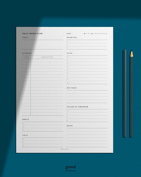 Stay organized with my daily planner!! Work Planner Template, Daily Planner Layout, Plan My Day Daily Planners, Minimal Daily Planner, Daily Planner Template Minimalist, Daily Planner Pdf, Detailed Daily Planner, Example Of Daily Planner, Agenda Design