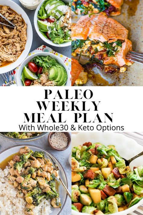 Beginner Paleo Meal Plan, Paleo Meal Plans, Whole 30 Meal Plan Week 1, Paleo Meal Prep For The Week, Quick Paleo Dinner, Paleo Weekly Meal Plan, Easy Paleo Meal Plan, Paleo Lunches, Paleo Easy