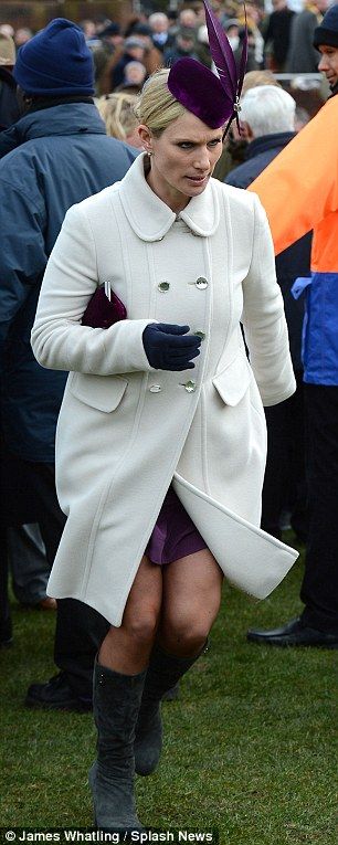 Made it! Zara, and her husband Mike Tindall, were forced to dash past the offending bouncer Zara Philips, Busy Phillips Hair, Ariana Grande And Graham Phillips, Zara Phillips Wedding, Kate Middleton And Zara Tindall, Red Face, Cheltenham Festival, Mike Tindall, Zara Phillips