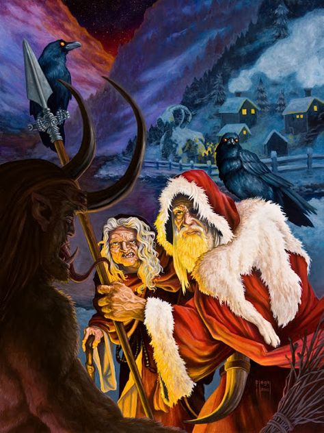 Norse Mythology Book, North Mythology, Yule Goat, Mythology Books, Creepy Christmas, Norse Pagan, Dark Christmas, Viking Art, Mythology Art