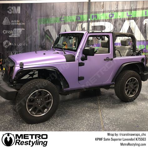 Jeep Wrangler Wrapped in KPMF Satin Superior Lavender Vinyl 🙌 Stunning Color!

Wrapped By @carolinawraps_chs

#metrorestyling #paintisdead #carwrap #carwraps #vinylwrap #vinylwraps #carwrapping #vinylwrapping #vehiclewraps #vehiclewrap #jeep #wrangler #kpmf #kpmfusa #lavenderwrap #satinwrap Purple Car Wrap Ideas, Purple Car Wrap Design, Dark Purple Wrap Car, Black And Purple Car Wrap, Company Vehicle Wraps, Pvc Vinyl, Vinyl Wrap, Car Wrap, Jeep Wrangler