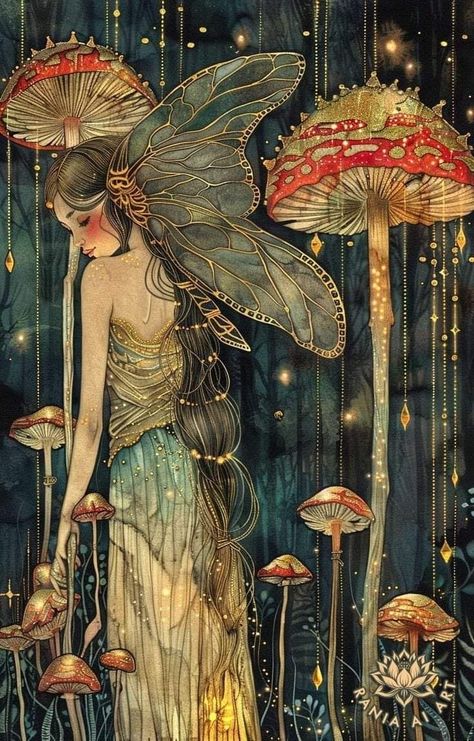 Fairy Wallpaper Aesthetic, Fairy Mushrooms, Faery Art, Imagination Art, Wildlife Photographer, Fairy Artwork, Fairy Magic, Flower Fairies, Fairytale Art