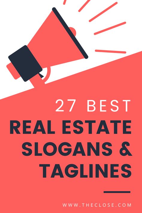 Your slogan or tagline isn’t your elevator pitch; it is your elevator DOOR pitch. We put together a list of 27 best real estate slogans and taglines. #realestate #finance #ideas #design #marketing #advertising #catchy #creative #theclose Real Estate Slogans, Elevator Pitch, Elevator Door, Marketing Advertising, More Clients, On Writing, Real Estate Marketing, For Real, Finance