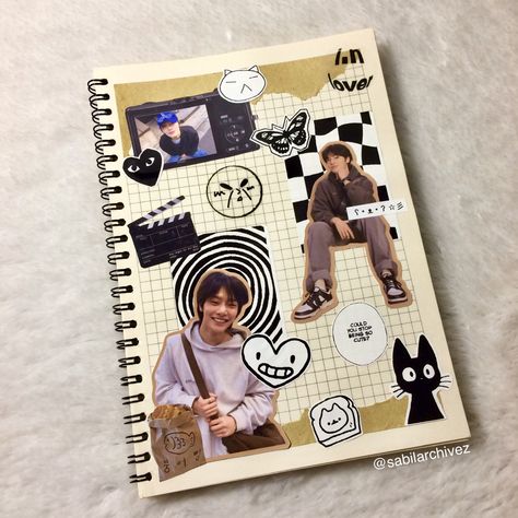 Skz Scrapbook Ideas, Skz Journal Ideas, Kpop Notebook Cover, Skz Scrapbook, Jungkook Journal, Skz Journal, Kpop Journal Ideas, Stranger Things Halloween Party, Kpop Journal