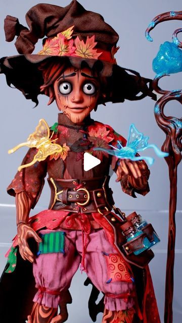 APRIL ROSE on Instagram: "Magic Scarecrow 🍁🍂✨
Full video on my YT channel link in bio >>>
.
.
.
.
.
.
.
.
#repaint #ooak #artdoll #monsterhighrepaint #doll #custom #dollstagram #dollart #dollrepaint #characterart #artistsoninstagram #sculptureart #processvideo #sculpture #scarecrow #autumnvibes🍁" April Rose, Monster High Repaint, Yt Channel, Doll Repaint, Disney Drawings, Custom Dolls, Diy Doll, Scarecrow, Fall Vibes