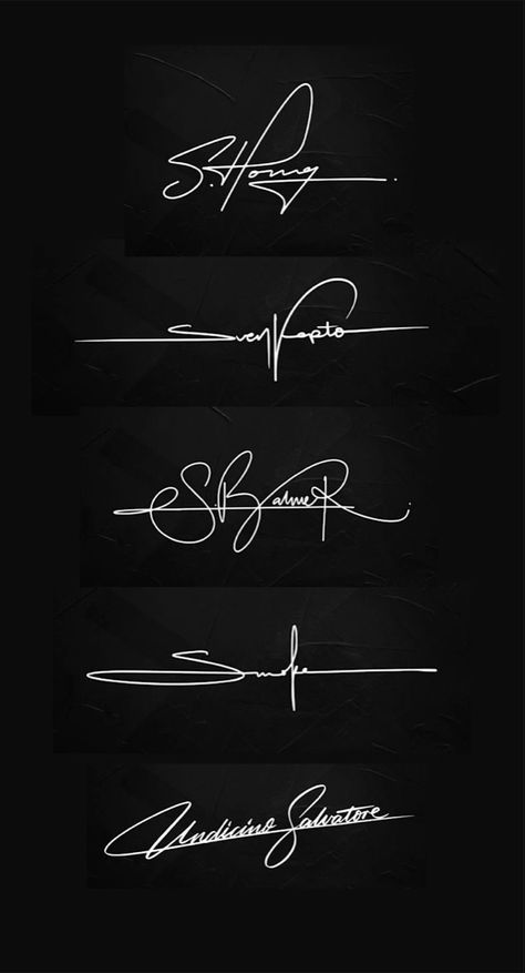 Signatures Ideas Handwriting, Signature Logo Ideas, Professional Signature, Tattoo Fonts Cursive, Pretty Handwriting, Signatures Handwriting, Cool Signatures, Signature Logo Design, Handwritten Calligraphy